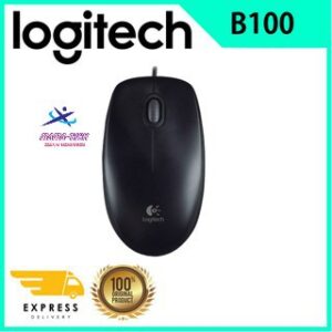 Logitech B100 Optical USB Mouse (Black)