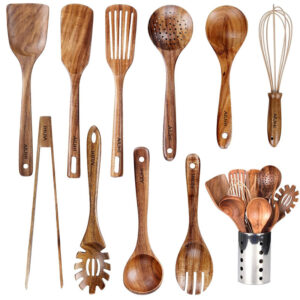 11 Piece Cooking Utensil Set with Utensil Crock