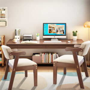 Wooden Modern Table & 2 Chair Set